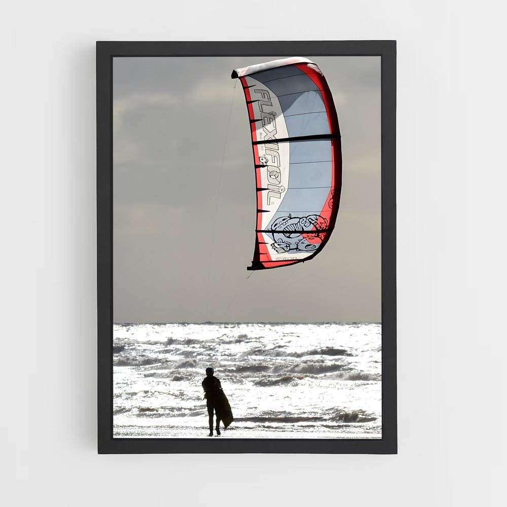 Poster Parade à Fortaleza – affiche Kitesurf (vue 2)